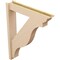 Ekena Millwork 6-in W x 32-in D x 40-in H Funston Trad Rough Cedar Woodgrain TimberThane Outlooker, Primed Tan OUTUR060X32X40FST04RCPR - alternate 2
